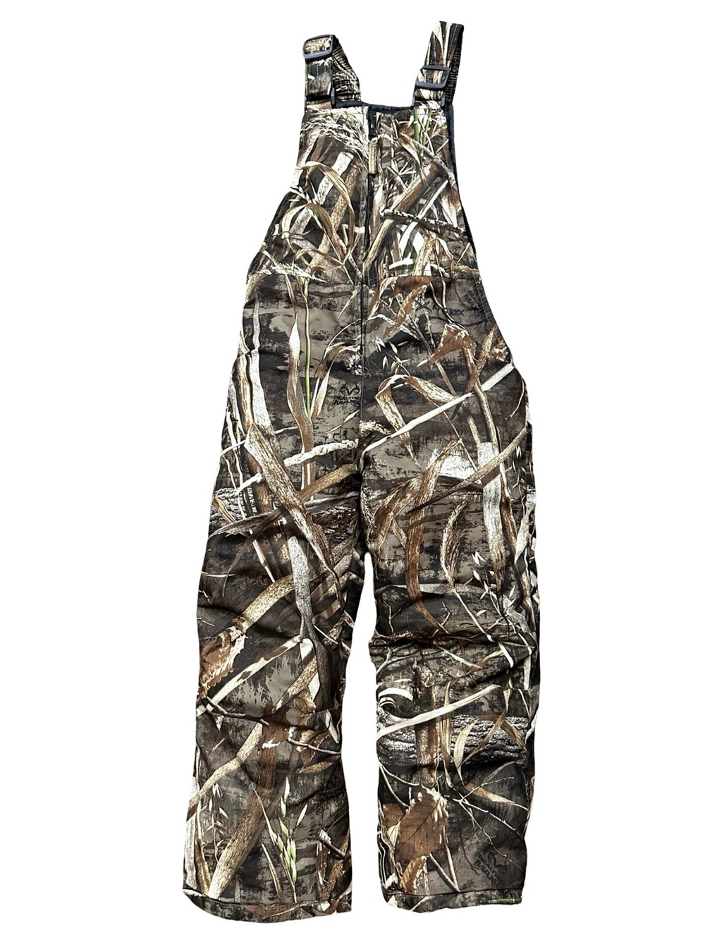 Arctix Kids Insulated Snow Bib Overalls size 5T Realtree Max-5 Camo Winter Warm